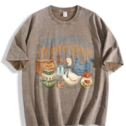 Take Me To The Thrift Shop Thrifting vintage washed oversized T-shirt in Brown