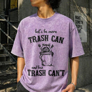 More Trash Can Raccoon Vintage Washed T-Shirt in Purple