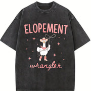 Elopement Expert ABA Therapist BCBA RBT Behavior Analyst Vintage Washed T-Shirt in Black