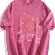 Sport Gold Gym and Batik vintage washed oversized T-shirt in Red