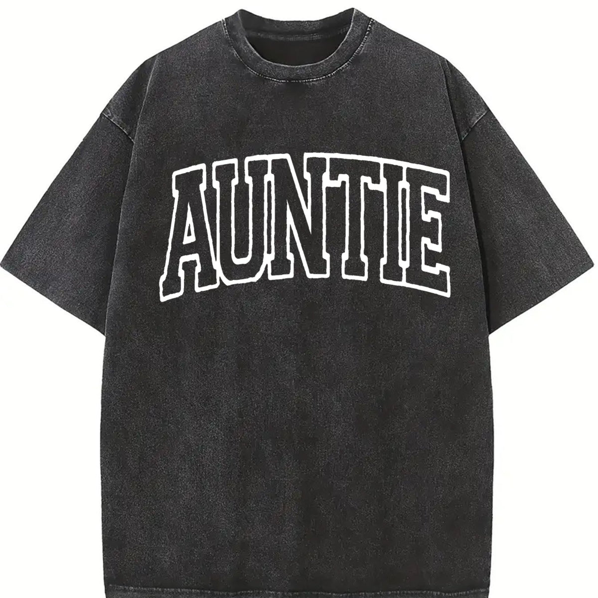 Retro Urban Ideal for SpringSummer Vintage Washed T-Shirt in Black