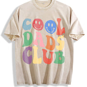 Dads Club Vintage Washed T-Shirt in Beige