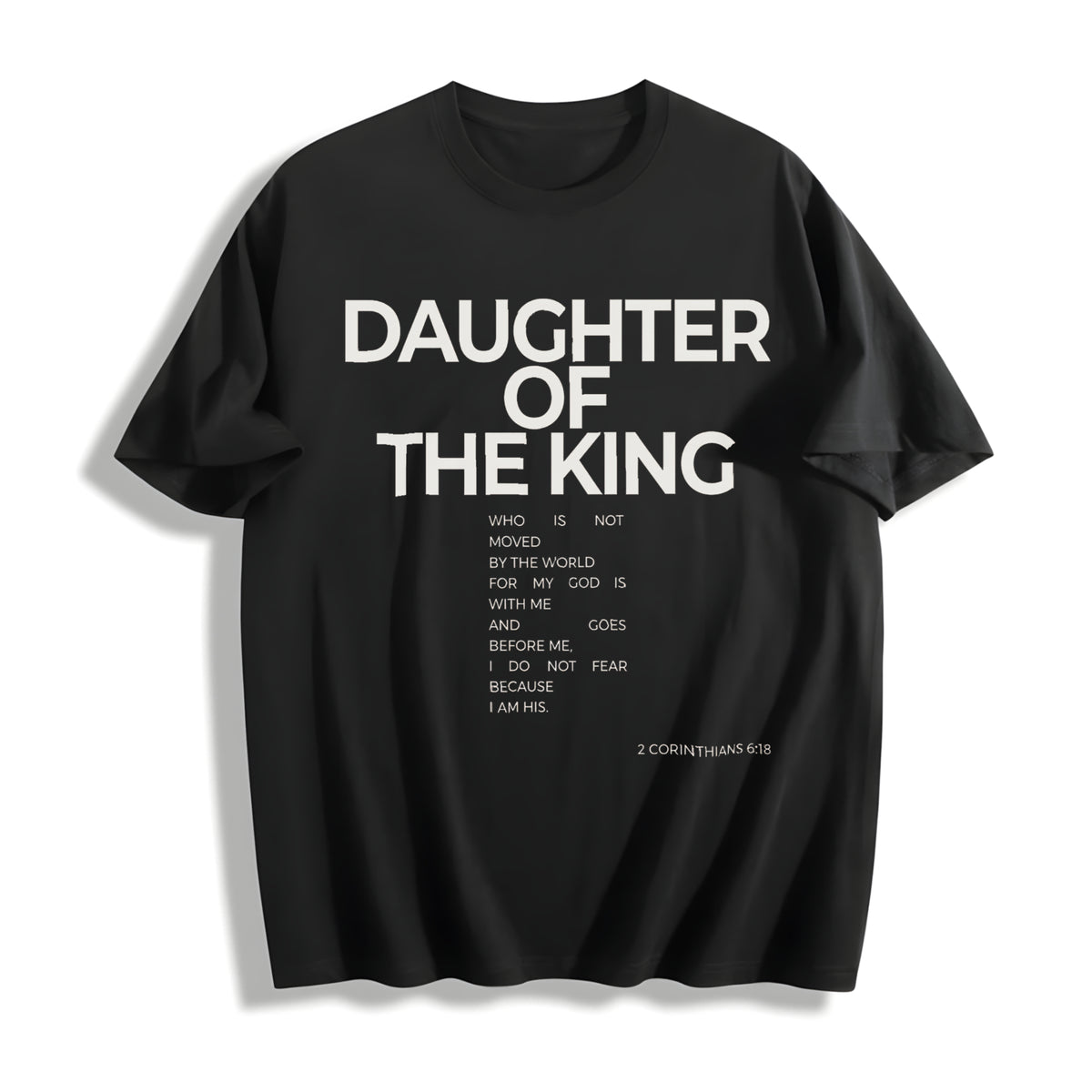 Daughter OF THE KING Cotton T-Shirt in Black