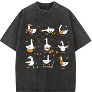 Silly Goose Physical Therapy Vintage Washed T-Shirt in Black