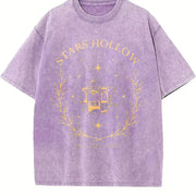 Stars Hollow Two- Sided Vintage Washed T-Shirt in Purple