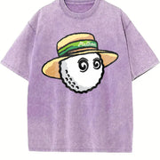ZestLoop Malbon Golf Bucket Character Vintage Washed T-Shirt in Purple