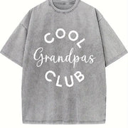 Grandpas Club Father's Day Vintage Washed T-Shirt in Gray