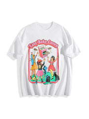 Easy Bake Coven Halloween Cotton T-Shirt in White