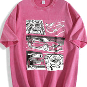JDM 90s Supra Vintage Washed T-Shirt in Red