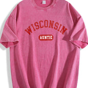 Wisconsin Auntie for Wisconsin Auntie Vintage Washed T-Shirt in Red