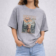 Onyx Storm Quest Squad Broccoli vintage washed oversized T-shirt in Gray
