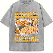 Macaroni & Cheese Bootleg Rap Vintage Washed T-Shirt in Gray