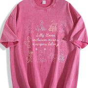 Silly Goose Inclusion Means Everyone Belongs Vintage Washed T-Shirt in Red