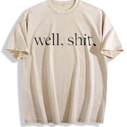 Let's Leave It at That Vintage Washed T-Shirt in Beige