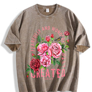 For the Spiritual Urban Explorer Coastal Granddaughter Vintage Washed T-Shirt in Brown