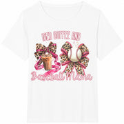 Baseball Moms Club Cotton T-Shirt in White