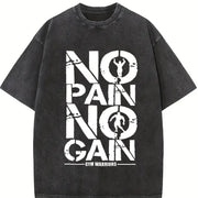 1 Pcs Heavy Adorable Vintage Washed T-Shirt in Black