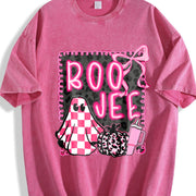 Coquette Halloween Pink Halloween Vintage Washed T-Shirt in Red