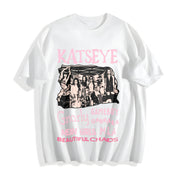 Katseye Beautiful Chaos Tracklist Cotton T-Shirt in White