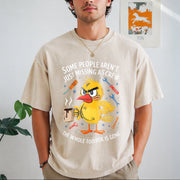 Some People Aren't Just Missing a Screw Vintage Washed T-Shirt in Beige