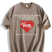 Mother's Day from Daughter Vintage Washed T-Shirt in Brown