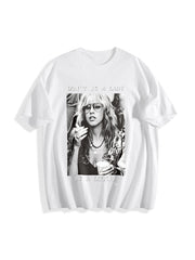 Don't Be a Be a Legend Cotton T-Shirt in White
