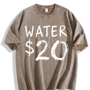 Water & $20 Short-sleeve for & Vintage Washed T-Shirt in Brown