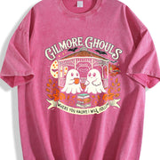 Cute Gilmore Ghouls Vintage Washed T-Shirt in Red
