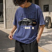 Porsche 911 GT3 Vintage Washed T-Shirt in Blue