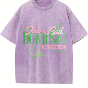 Born Down Bad Vintage Washed T-Shirt in Purple