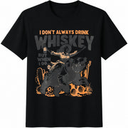 Cowgirl: Retro Western Sarcastic Cotton T-Shirt in Black