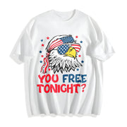 You Free Tonight 4th of July Cotton T-Shirt in White