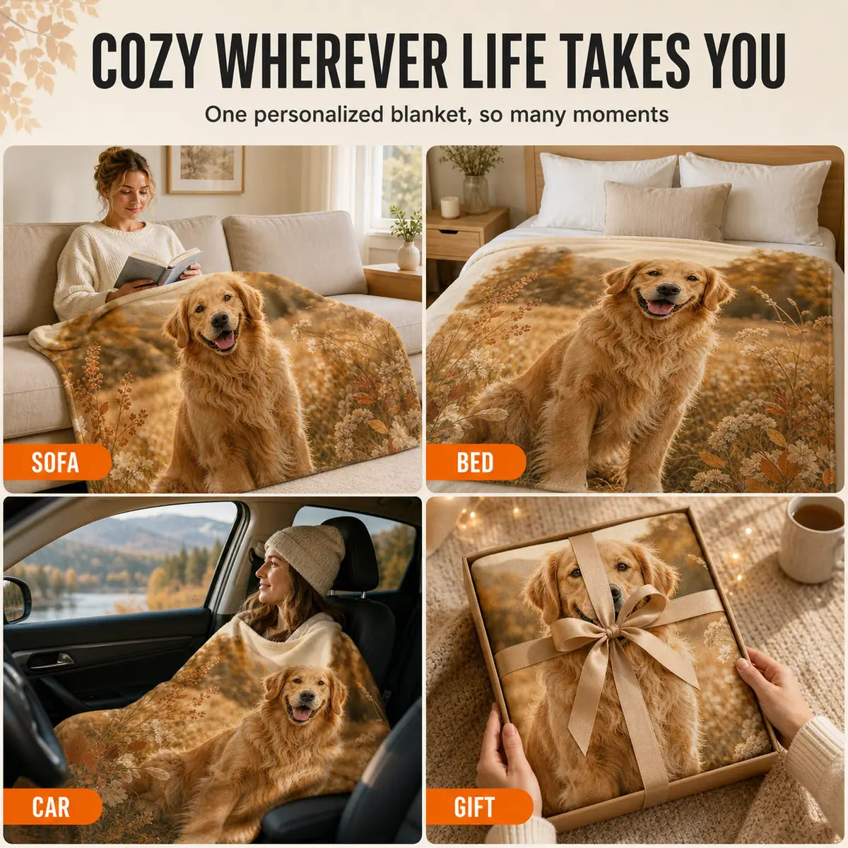Ways to use a custom photo blanket